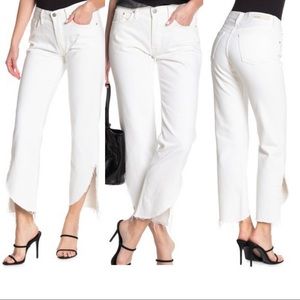 GRLFRND denim Maran Wide Leg White Lie Jeans 25